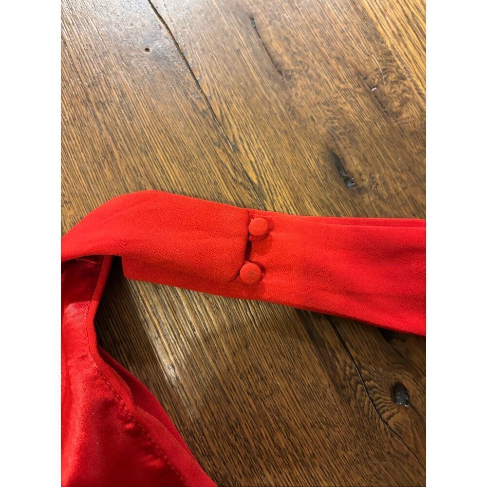 Jill Stuart red halter plunge maxi dress gown sz 8 semi formal - Picture 6 of 11
